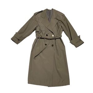 Vintage trench coat size 5/6 grey with belt double breasted